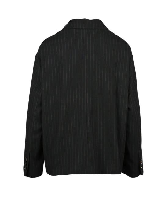 25FW Merci.Live The Unexpected 자켓 블랙 비스코스 혼방 더블 브레스트 블레이저 - OTHER BRANDS