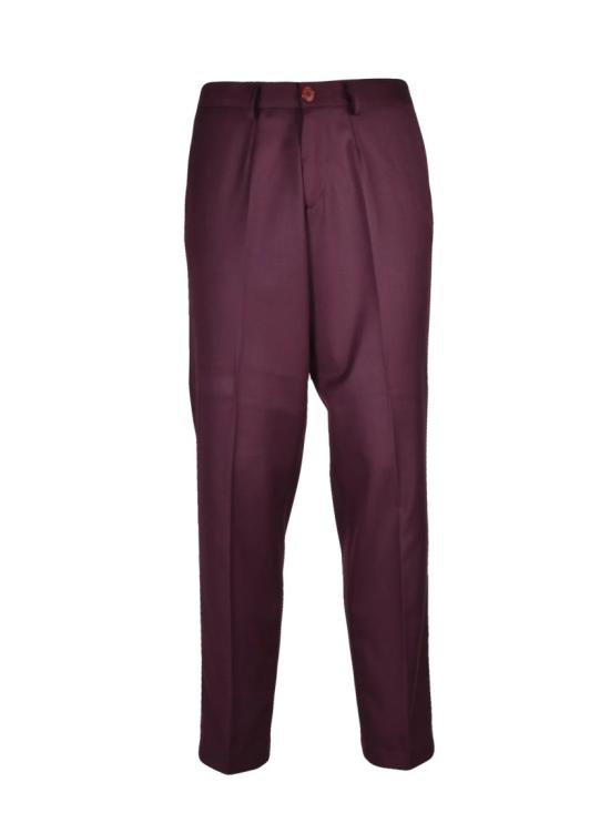 25FW Officina Milanese 팬츠 레드 컬러 테크니컬 블렌드 정장 바지