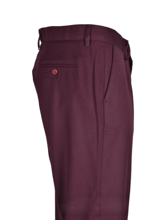 25FW Officina Milanese 팬츠 레드 컬러 테크니컬 블렌드 정장 바지 - OTHER BRANDS