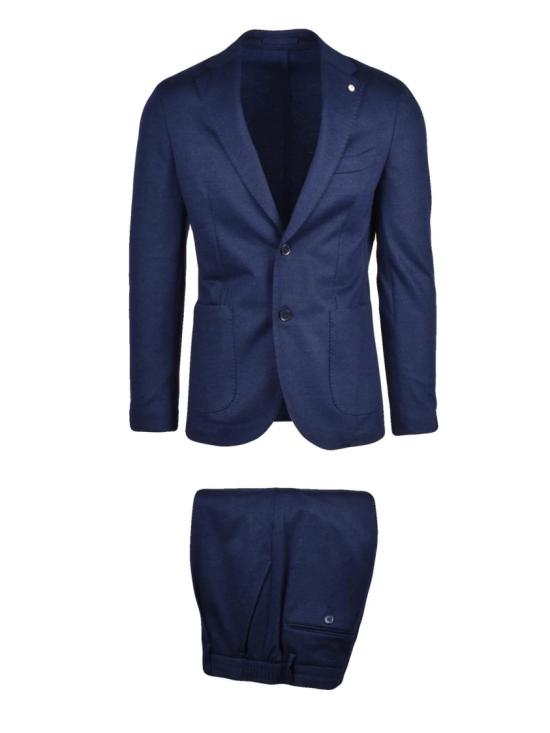 25FW 엘비엠 수트 블루 버진 울 플리츠 정장