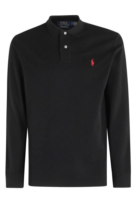 26FW 폴로 랄프로렌 클래식 핏 코튼 폴로 셔츠 710680790 099 Black