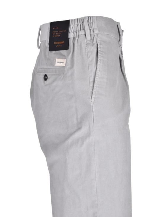 25FW 오피치나 36 팬츠 회색 스트레치 코튼 일자형 정장 바지 - OFFICINA 36