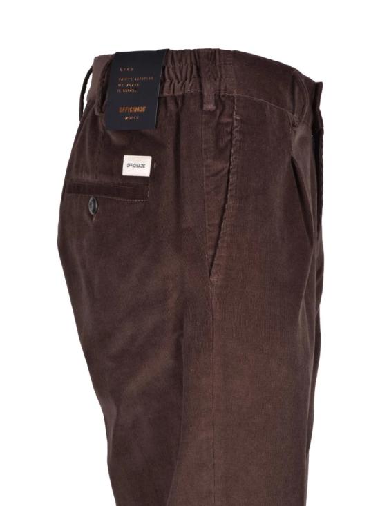 25FW 오피치나 36 팬츠 갈색 스트레치 코튼 레귤러핏 치노 - OFFICINA 36