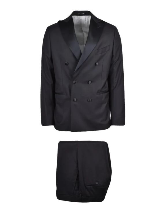 25FW Summo 수트 블랙 버진 울 더블 브레스트 정장