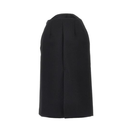 26FW 질샌더 스커트 J03MA0317J40407 Black