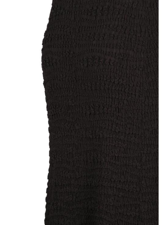25FW 질샌더 스커트 갈색 비스코스 소재의 질감 있는 신축성 있는 미디 - JIL SANDER