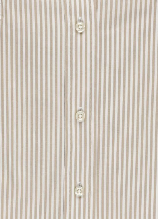 26FW 폴로 랄프로렌 커스텀핏 코튼 포플린 스트라이프 셔츠 710929346504 Grey - POLO RALPH LAUREN