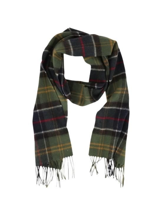 26FW 바버 울 캐시미어 타탄 스카프 USC0002TN11 Green - BARBOUR