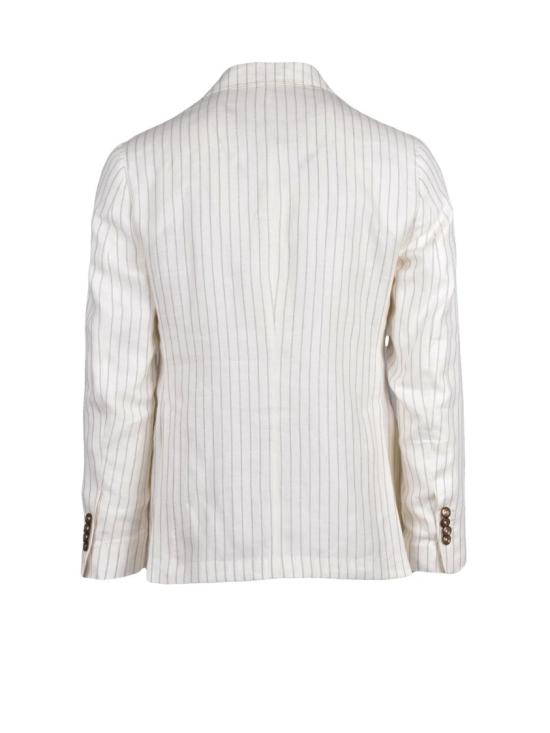 25FW Lab 001 수트 화이트 린넨 더블 브레스트 정장 - OTHER BRANDS