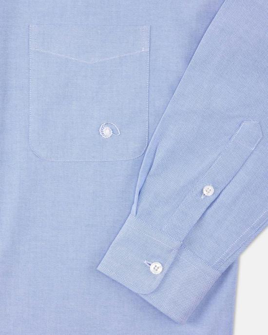  AARON LEVINE 셔츠 아론 레빈 로고 옥스포드  스카이 블루 - OTHER BRANDS