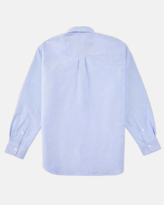  AARON LEVINE 셔츠 아론 레빈 로고 옥스포드  스카이 블루 - OTHER BRANDS