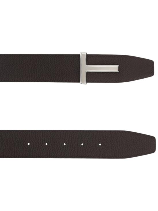  톰포드 그레인 레더 T 아이콘 벨트 40mm TB178 LCL236SENB Brown - TOMFORD