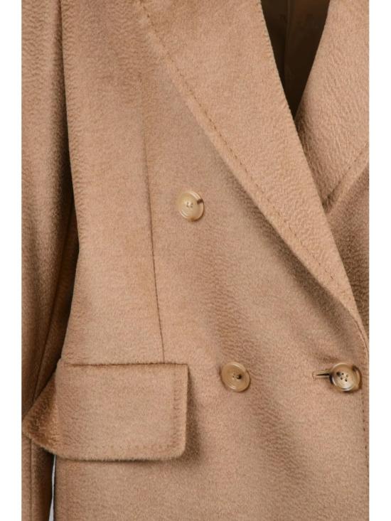 25FW 막스마라 코트 베이지 카멜 더블 브레스트 - MAX MARA