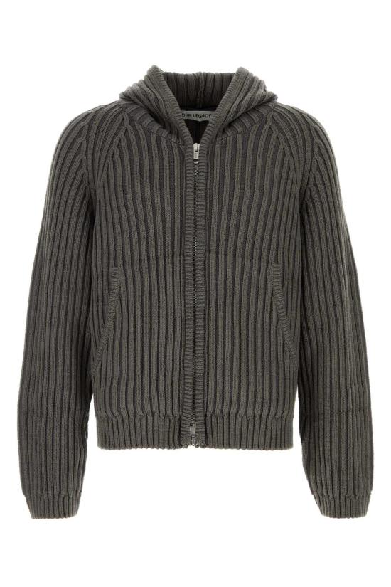 26FW 아워레가시 레벨 리브드 니트 후드 집업 M4263LS SAGSTRIDRYMERWOO Grey