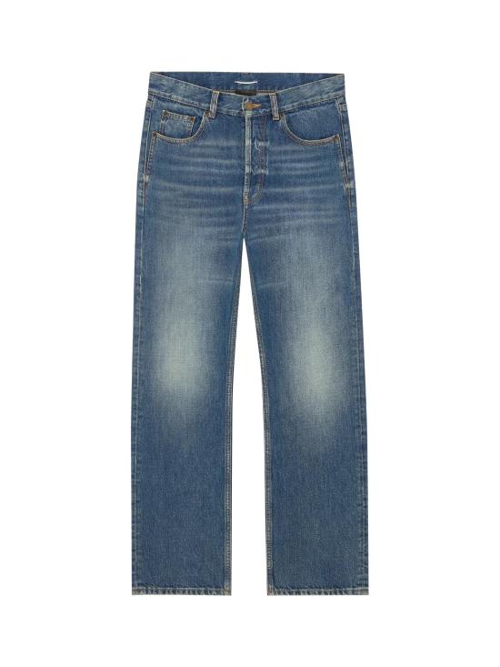 26FW 생로랑 스트레이트 팬츠 795478Y09XK 4338 NORTH MEDIUM BLUE