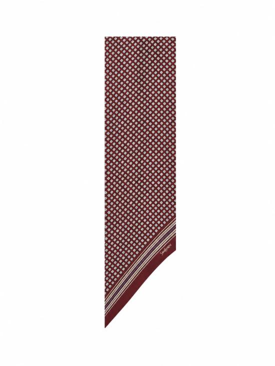 26FW 생로랑 머플러/스카프 8682563Y001 6188 BORDEAUX MULTICOLOR
