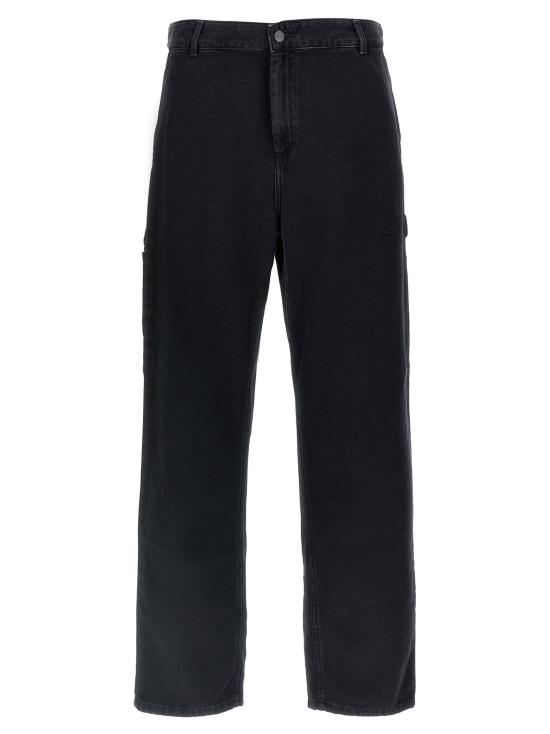 26FW 칼하트 WIP 블루 스톤 블리치드 피어스 팬츠 I031251 8906 BLACK DOM