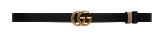 26FW 구찌 GG 마몽 리버시블 씬 벨트 6594180YATC5793 Tan - GUCCI