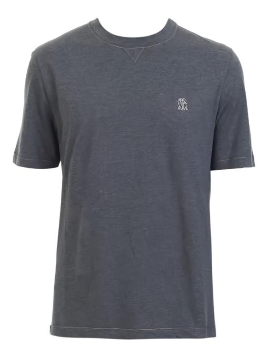 26FW 브루넬로 쿠치넬리 반팔 티셔츠 M0B131328GCK096 Dark grey