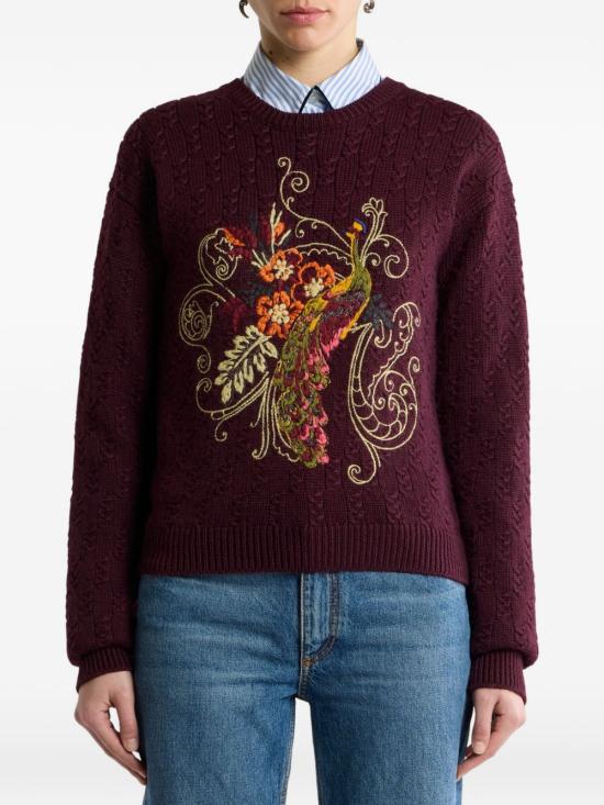 26FW 에트로 스웨터 WRKE0252AR11PR0369 Dark brown - ETRO