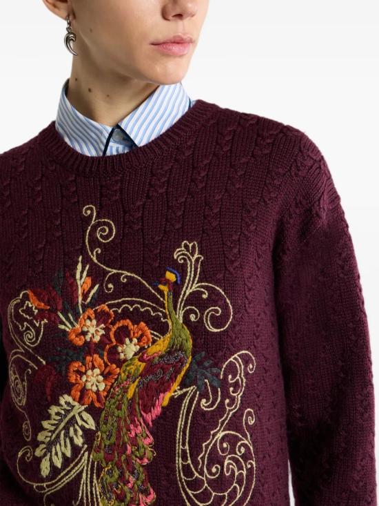 26FW 에트로 스웨터 WRKE0252AR11PR0369 Dark brown - ETRO