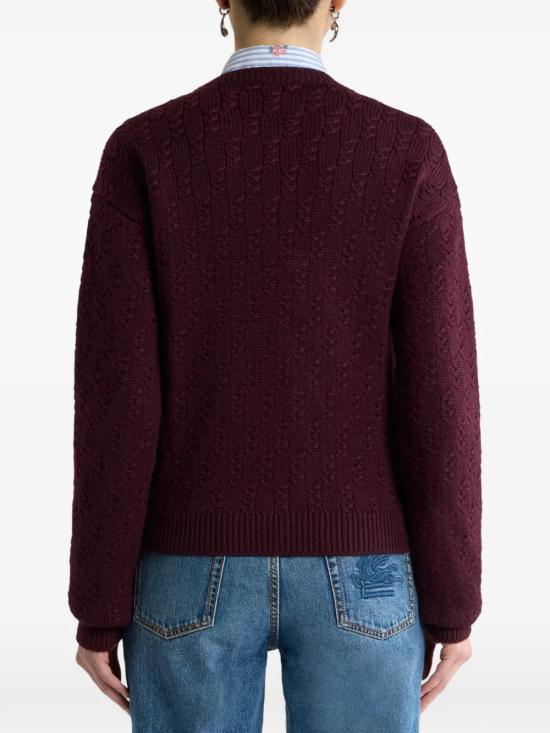 26FW 에트로 스웨터 WRKE0252AR11PR0369 Dark brown - ETRO