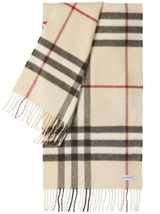 26FW 버버리 체크 캐시미어 스카프 8077884STONE Beige - BURBERRY
