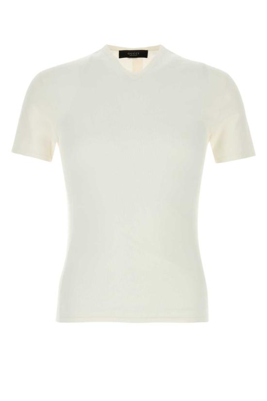26FW 구찌 테크니컬 니트 패브릭 티셔츠 866411XKFIU9000 WHITE