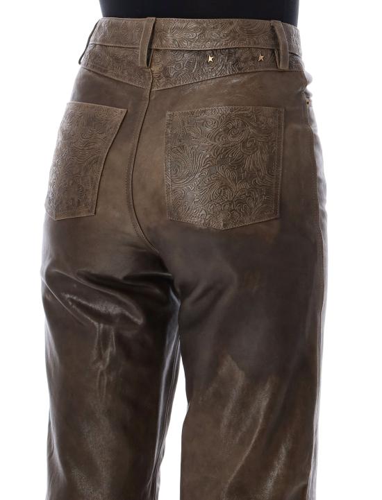 26FW 골든구스 스트레이트 팬츠 GWP01882P002659 36110 MUD GREEN - GOLDEN GOOSE