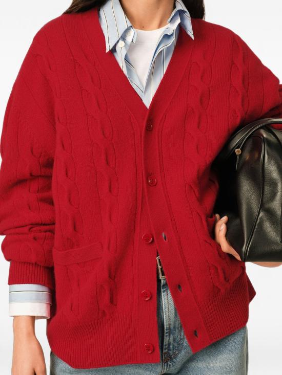 26FW 아미 스웨터 UKC393KN0189 A186 ROUGE RUBIS - AMI