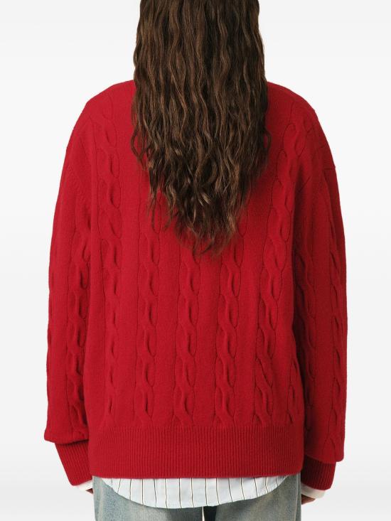 26FW 아미 스웨터 UKC393KN0189 A186 ROUGE RUBIS - AMI
