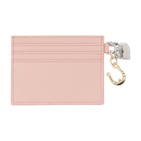 26FW 비비안웨스트우드 크록 엠보 레더 슬림 카드 지갑 5403000VWS0026G405 PINK - VIVIENNE WESTWOOD