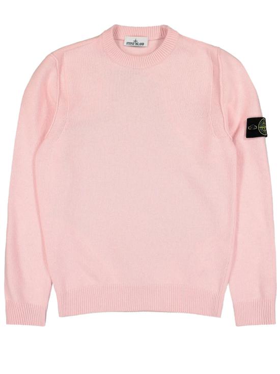 26FW 스톤 아일랜드 램스울 립드 트림 레귤러 핏 크루넥 점퍼 L2S155100072S00A3 V0082 ANTIQUE ROSE