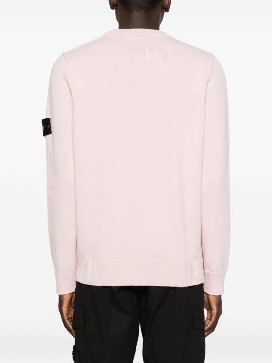 26FW 스톤 아일랜드 램스울 립드 트림 레귤러 핏 크루넥 점퍼 L2S155100072S00A3 V0082 ANTIQUE ROSE - STONE ISLAND
