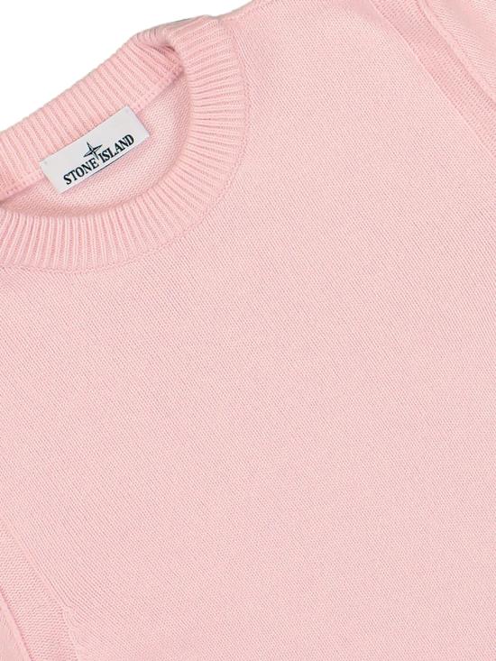 26FW 스톤 아일랜드 램스울 립드 트림 레귤러 핏 크루넥 점퍼 L2S155100072S00A3 V0082 ANTIQUE ROSE - STONE ISLAND