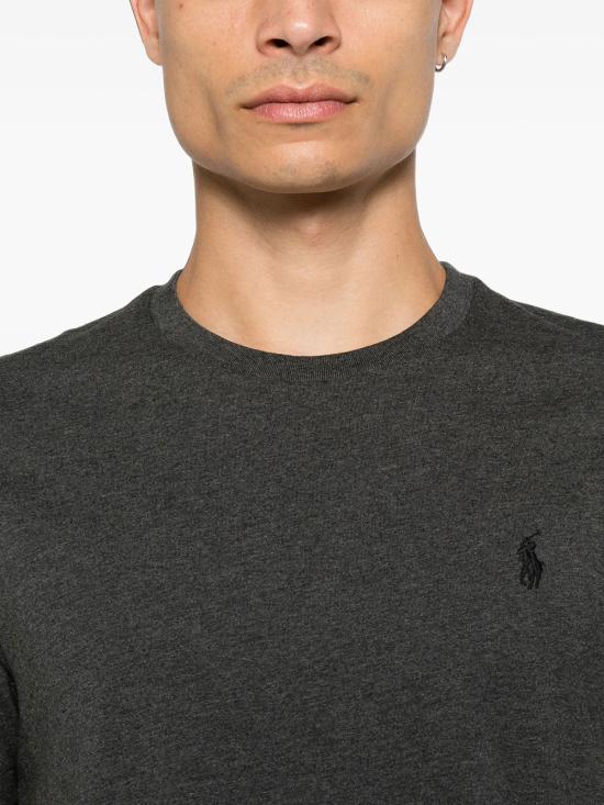 26FW 폴로 랄프로렌 포니로고 자수 반팔 티셔츠 710671438 548 GREY - POLO RALPH LAUREN
