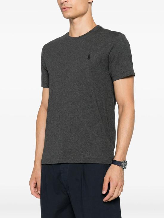 26FW 폴로 랄프로렌 포니로고 자수 반팔 티셔츠 710671438 548 GREY - POLO RALPH LAUREN