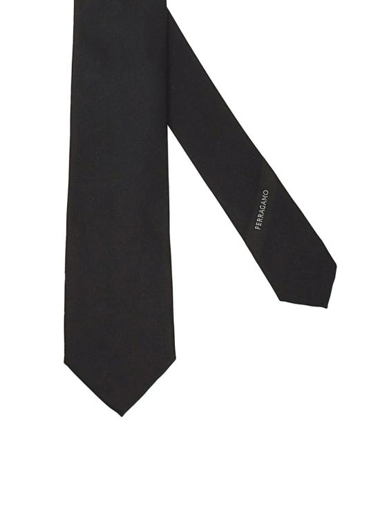 26FW 살바토레 페라가모 넥타이 763128 352655032 BLACK - SALVATORE FERRAGAMO