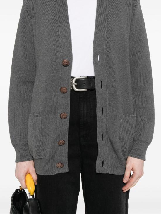 26FW 골든구스 코튼 버튼 가디건 GWP00950 P00066260304 GREY - GOLDEN GOOSE