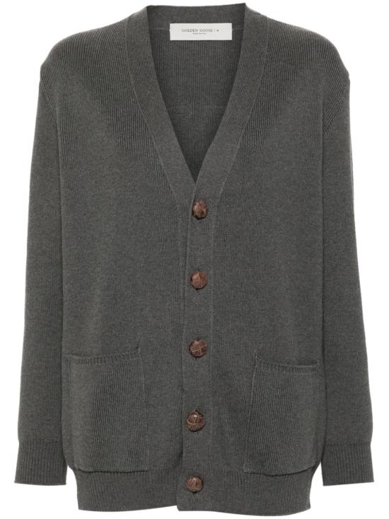 26FW 골든구스 코튼 버튼 가디건 GWP00950 P00066260304 GREY