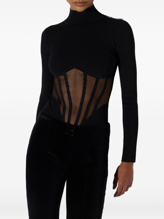 26FW 엘리자베타프랜치 반팔 티셔츠 BK05S67E2110 BLACK - ELISABETTA FRANCHI