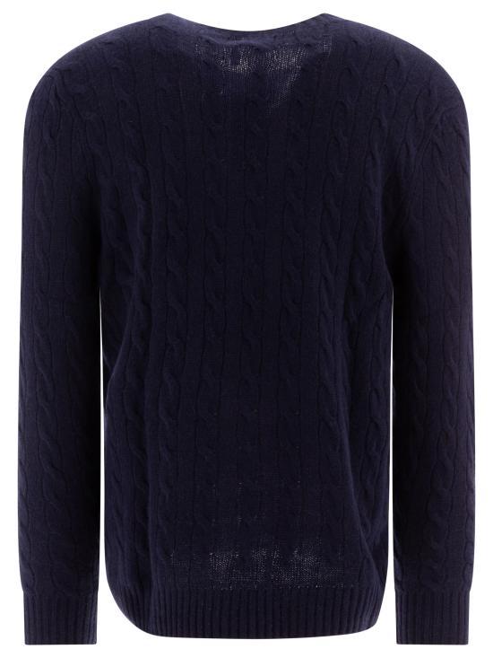 26FW 폴로 랄프로렌 케이블 니트 스웨터 710876762002HUNTERNAVY BLUE - POLO RALPH LAUREN