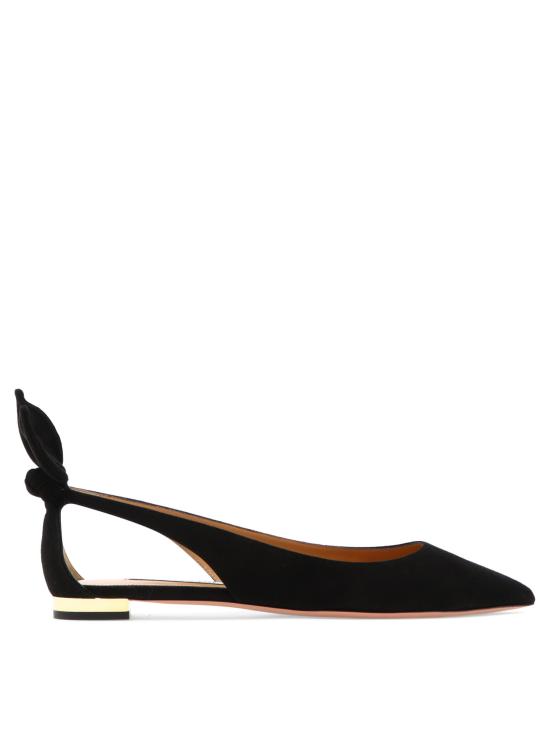 26FW 아쿠아주라 플랫 슈즈 DENFLAB0SUE000 BLACK