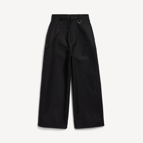 26FW 발렌시아가 루즈 핏 워크웨어 팬츠 A009K2TUP13 1000 BLACK