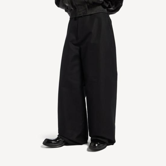 26FW 발렌시아가 루즈 핏 워크웨어 팬츠 A009K2TUP13 1000 BLACK - BALENCIAGA
