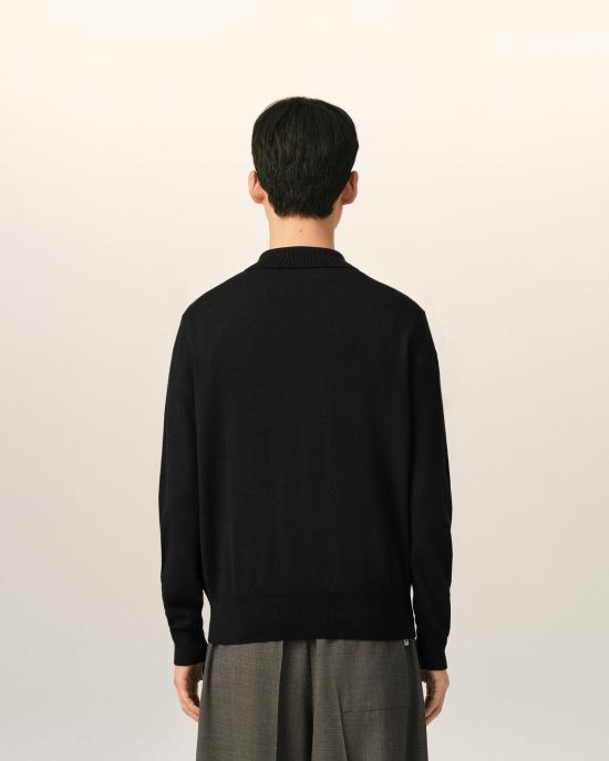 26FW 아미 긴팔 티셔츠 HPL457KN0197 0180 BLACK - AMI