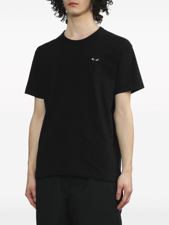26FW 꼼데가르송 반팔 티셔츠 AXT064051 BLACK - COMME DES GARCONS