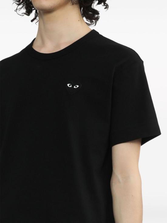 26FW 꼼데가르송 반팔 티셔츠 AXT064051 BLACK - COMME DES GARCONS