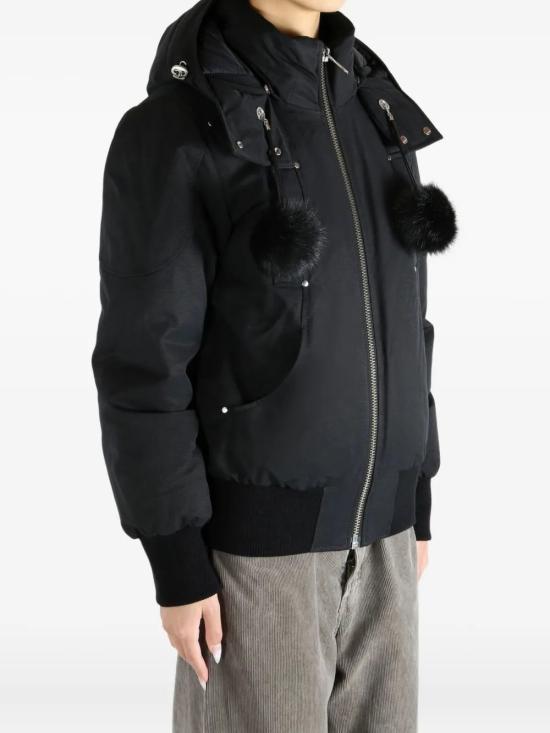 26FW 무스너클 오리지널 데비 시어링 트림 봄버 재킷 M35LB002S 305 BLK W - MOOSE KNUCKLES