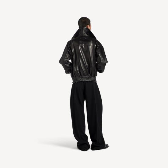 26FW 발렌시아가 릴렉스드 커브 팬츠 A009JYTSU22 1000 BLACK - BALENCIAGA